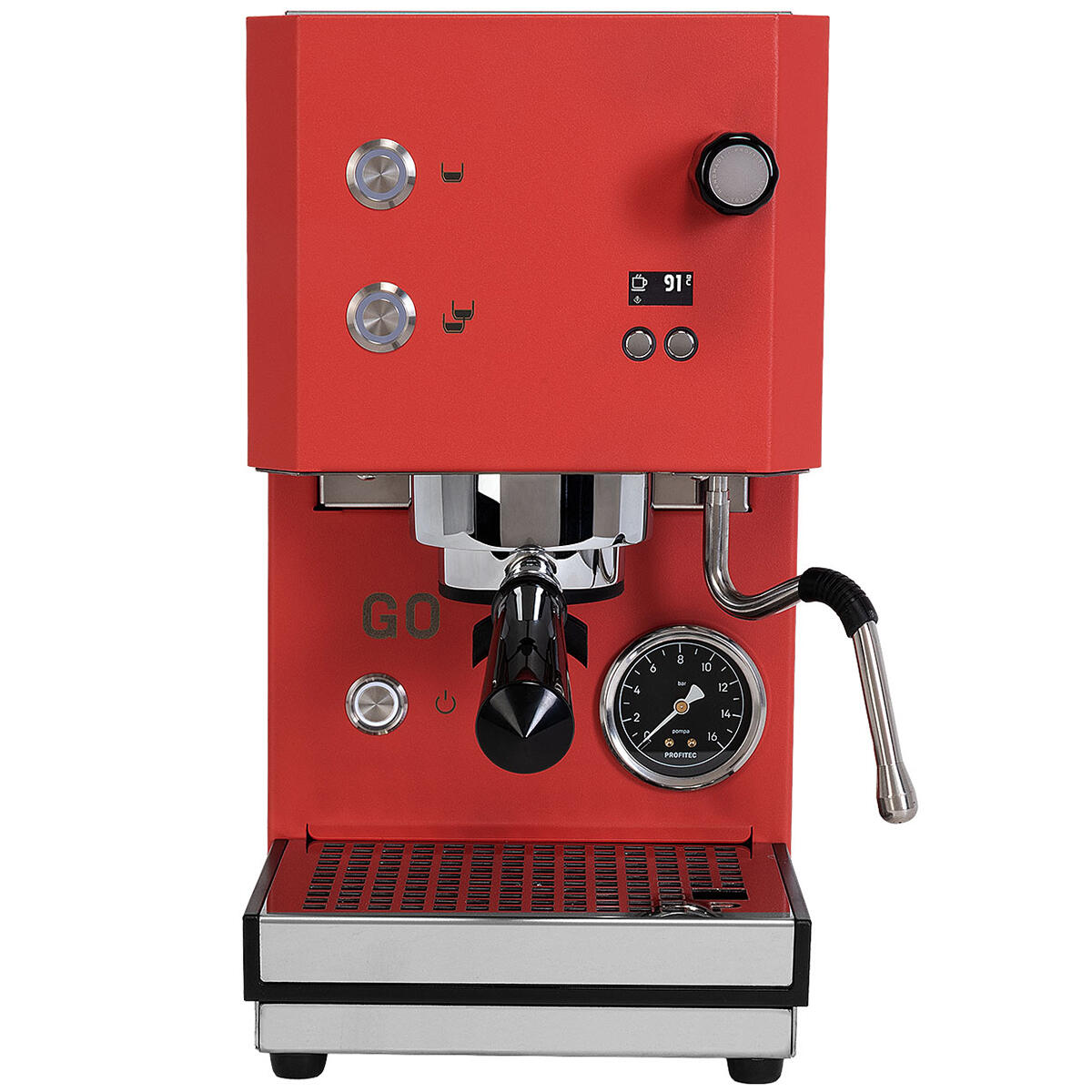 Profitec Go 2.0 Rot - Neue Version - Espressomaschine